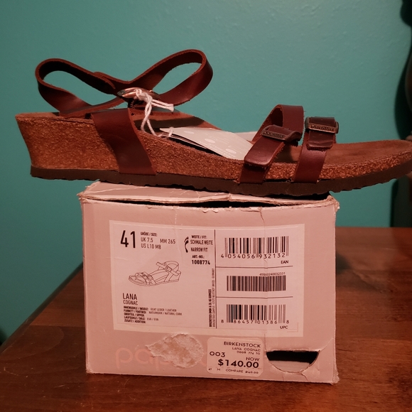 birkenstock lana cognac